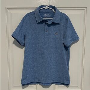 Vineyard Vines Boys Blue Sankaty Performance Polo Size S